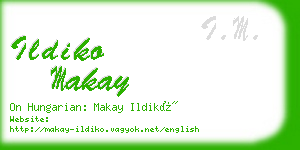 ildiko makay business card